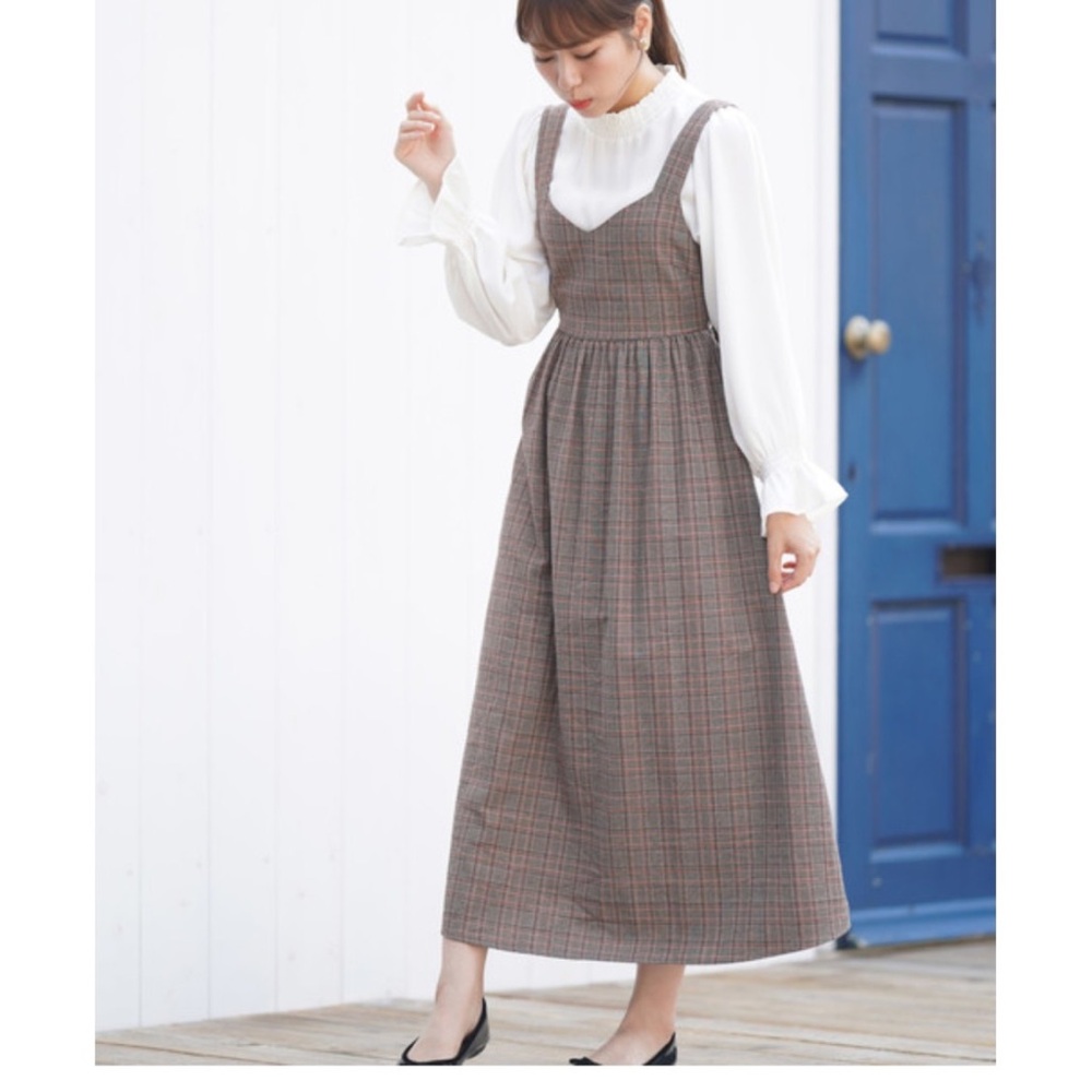 Plaid Midi Dress size Small